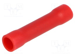 Butt splice; insulated; copper; Insulation: PVC; 0.25÷1.5mm2