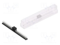 Connector: pin strips; pin header; male; PIN: 62; 2.54mm; SMT; 2x31