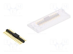 Connector: pin strips; pin header; male; PIN: 13; 2.54mm; SMT; 1x13