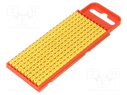 Markers for cables and wires; 2÷2.8mm; polyamide; yellow; L: 3mm