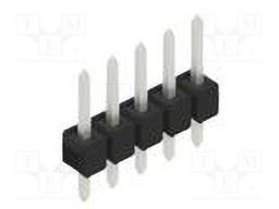 Connector: pin strips; pin header; male; PIN: 5; 2.54mm; THT; 1x5