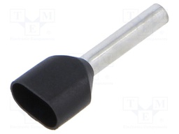 Tip: bootlace ferrule; insulated,double; copper; 1.5mm2; 12mm