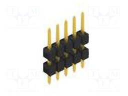 Connector: pin strips; pin header; male; PIN: 5; 2.54mm; THT; 1x5