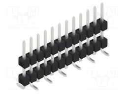 Connector: pin strips; pin header; male; PIN: 12; 2.54mm; SMT; 1x12