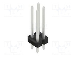 Connector: pin strips; pin header; male; PIN: 4; 2.54mm; THT; 2x2