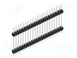 Connector: pin strips; pin header; male; PIN: 21; 2.54mm; THT; 1x21
