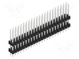 Connector: pin strips; pin header; male; PIN: 44; 2.54mm; THT; 2x22
