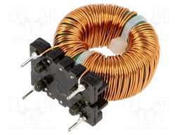 Inductor: wire; THT; 22mH; 3.3A; 100mΩ; 230VAC; 20x15mm; -20÷+50%