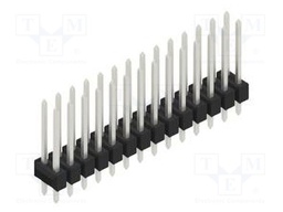 Connector: pin strips; pin header; male; PIN: 28; 2.54mm; THT; 2x14
