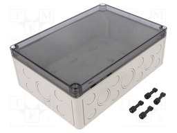 Enclosure: multipurpose; X: 180mm; Y: 254mm; Z: 90mm; TK PS; grey