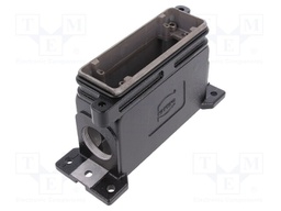 Enclosure: for Han connectors; Han HPR; size 24B; screws; M40