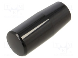 Conical knob; M6; 40mm; black; L: 50mm; Base dia: 17mm; Ømax: 21mm