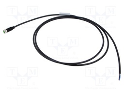 Cable: for sensors/automation; M8; PIN: 3; straight; 1.5m; plug