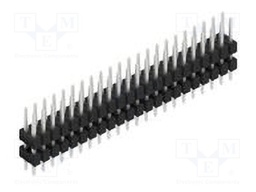 Connector: pin strips; pin header; male; PIN: 44; 2.54mm; THT; 2x22