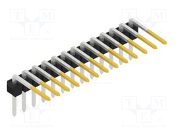 Connector: pin strips; pin header; male; PIN: 13; 2.54mm; THT; 1x13