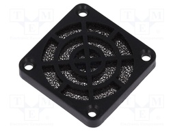 Guard; 40x40mm; Mat: plastic; Mounting: snap fastener,screw; 45ppi