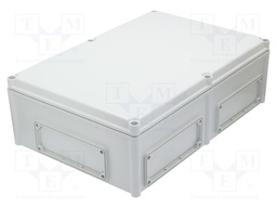 Enclosure: wall mounting; X: 380mm; Y: 560mm; Z: 180mm; EK; grey; IK08