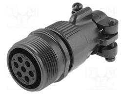 Connector: circular; Series: DS/MS; plug; female; PIN: 7; for cable