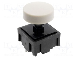 Switch: microswitch TACT; Pos: 2; SPST-NO; 0.025A/50VDC; grey; THT