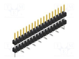 Connector: pin strips; pin header; male; PIN: 18; 2.54mm; SMT; 1x18