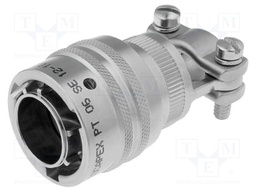 Connector: circular; PT; plug; male; PIN: 10; with cable clamp; 7.5A