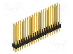 Connector: pin strips; pin header; male; PIN: 40; 1.27mm; THT; 2x20