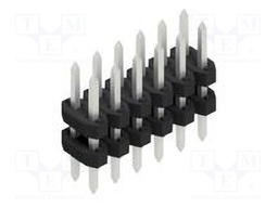 Connector: pin strips; pin header; male; PIN: 12; 2mm; THT; 2x6; 100V
