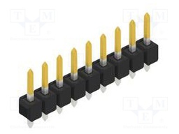 Connector: pin strips; pin header; male; PIN: 9; 2.54mm; THT; 1x9
