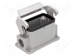 Enclosure: for Han connectors; Han HMC; size 10B; with latch