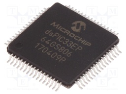 DsPIC microcontroller; SRAM: 8kB; Memory: 64kB; TQFP64; 3÷3.6VDC
