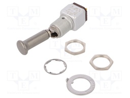 Switch: toggle; Pos: 3; DPDT; ON-OFF-ON; 5A/125VAC; 5A/30VDC