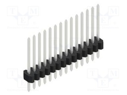 Connector: pin strips; pin header; male; PIN: 14; 1.27mm; THT; 1x14