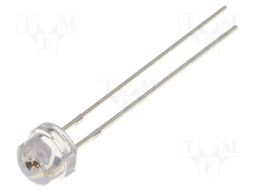 LED; 5mm; blue; 350÷460mcd; 100°; Front: convex