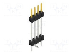 Connector: pin strips; pin header; male; PIN: 4; 2.54mm; SMT; 1x4