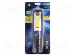 Torch: workshop; 120lm; 42x44x207mm; Colour: black