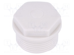 Stopper; M25; IP54; Mat: polyamide; grey; with pierceable membrane