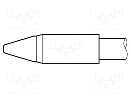 Tip; chisel; 4.8x1.5mm; longlife