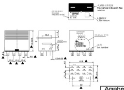 Relay: electromagnetic industrial; 4PDT; 24VDC; 10A/240VAC; 650Ω