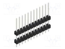 Connector: pin strips; pin header; male; PIN: 12; 2.54mm; THT; 1x12