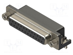 Connector: D-Sub; PIN: 25; socket; female; straight; THT; MHDR