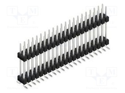 Connector: pin strips; pin header; male; PIN: 42; 2.54mm; SMT; 2x21