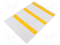 Yellow; Storage accessories: label; L: 94mm; W: 25mm; 240pcs; Ø: 21mm