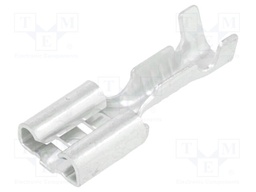 Terminal: flat; 6.3mm; 0.8mm; female; 0.5÷1mm2; crimped; for cable