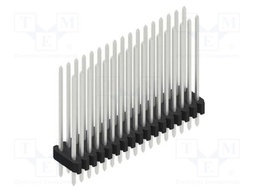 Connector: pin strips; pin header; male; PIN: 34; 1.27mm; THT; 2x17