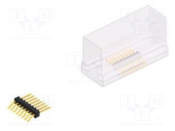Connector: pin strips; pin header; male; PIN: 8; 1.27mm; SMT; 1x8