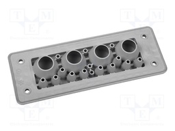 Multigate grommet; black; Holes no: 19; -40÷90°C; UL94V-0; IP66