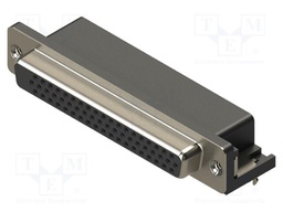 Connector: D-Sub HD; PIN: 62; socket; female; straight; THT; MHHDR