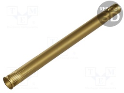 Test probe socket; Min.pitch: 4mm; brass; gold-plated; head QR