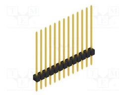 Connector: pin strips; pin header; male; PIN: 13; 2.54mm; THT; 1x13