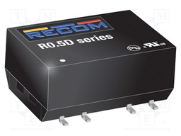 Converter: DC/DC; 0.5W; Uin: 4.5÷5.5V; Uout: 12VDC; Uout2: -12VDC